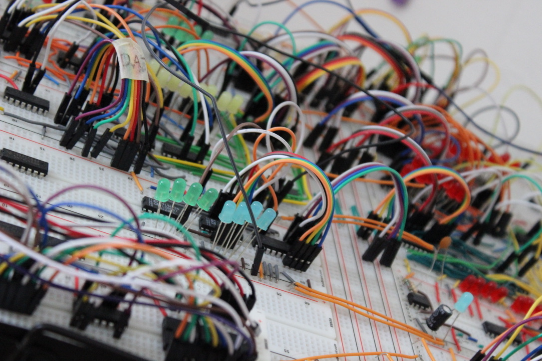 Eight bit breadboard computer project